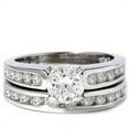 thumbnail image 4 of Pompeii Certified 3Ct TW Diamond Engagement Wedding Ring Set 14k White Gold Lab Grown, 4 of 5