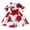 White, variant on EGNMCR Evening Gowns for Women, Formal Dresses for Women, Women's Cocktail Dresses Girls Dress Toddler Girls Satin Long Sleeve Bowknot Rose Print Birthday Party Gown Long Dresses Girl Dress