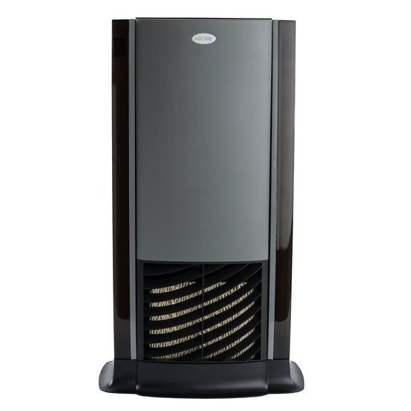 AIRCARE D46 720 Tower Evaporative Humidifier for 1200 sq. ft, Titanium/Black