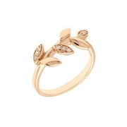 Sole Du Soleil SDS10841R7 Lily Collection Womens 18k Rose Gold Plated Fashion Ring - Size 7
