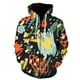 thumbnail image 1 of Sudadera con capucha y cremallera de moda con pintura artística de grafiti para hombres, mujeres y niños, sudaderas con estampado 3D, jersey de manga larga para niños y niñas., 1 of 6