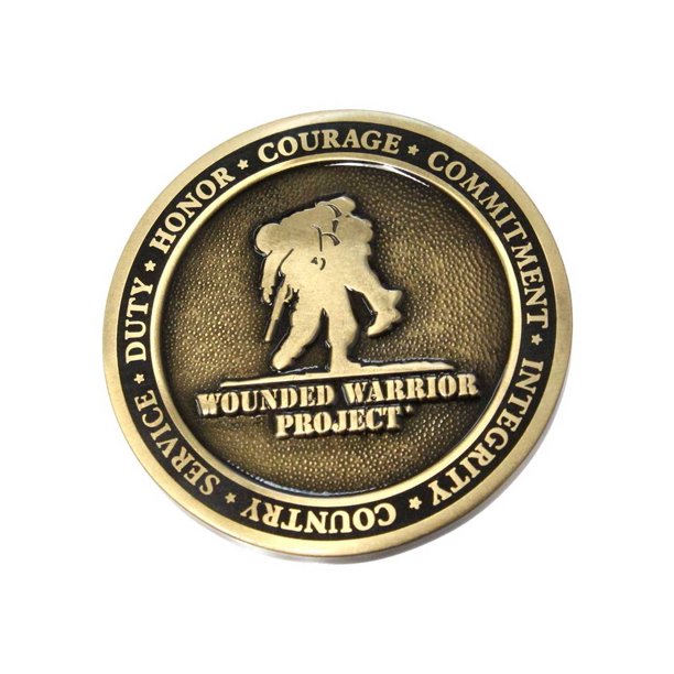 HarleyDavidson Bar & Shield Wounded Warrior Project Challenge Coin