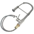 thumbnail image 2 of Loewten G1/2 Kitchen Sink Faucet Copper Iron Rubber Kitchen Spring Type Sink Faucet For Farmhouse Utility,Spring Kitchen Faucet,Silver Kitchen Faucet, 2 of 8