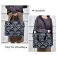 thumbnail image 6 of FORMRS 16" Laptop Bag Carrying Sleeve Case with Handle Travel Shoulder Briefcase, Blue Elegant Geometric, 6 of 8