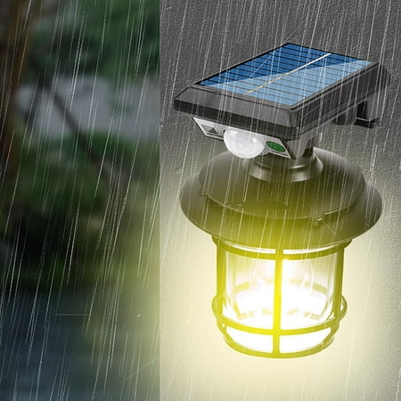 

pathside Solar Powered New Human Body Induction Tungsten Wire Courtyard Garden Outdoor Super Bright Water Proof Multifunctional Lighting for Patio Front Porch and Yard