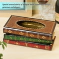 thumbnail image 4 of Elegant Book Napkin Holder Novelty Tissue Box Holder for Home Restaurant, 4 of 7