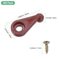 thumbnail image 3 of Uxcell 100 Pack Glass Retainer Clips with Screw 4mm Ball Type for Cabinet Yellow, 3 of 5
