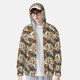 thumbnail image 2 of Balery Multi-Colored Roosters Sudadera ligera de manga larga con capucha y protección solar UPF 50+ para hombre y mujer, ideal para pesca y running-Small, 2 of 7