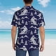 thumbnail image 4 of Balery Abstract Skiing Camisas hawaianas de manga corta para hombre, camisas playeras de corte holgado, camisas de vacaciones con botones,Large, 4 of 7
