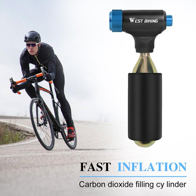 Inflador de neumáticos de bicicleta de CO2 cabezal de bomba válvula Presta Schrader Compatible con equipo de ciclismo de montaña y carretera MTB Barbie Nuevos Originales
