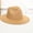 Khaki, variant on Pavied Fedora Hats Sun Hats Women's Crushable Wool Felt Outback Hat Panama Hat Wide Brim Flat Cap Hats for Women Gray One Size