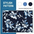 thumbnail image 2 of Stretch Dining Chair Covers Set of 6 Chair Covers for Dining Room Parsons Chair Slipcover Chair Protectors Covers Dining, Feature Modern Floral Printed Design, Navy, 2 of 6