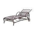 thumbnail image 1 of Pemberly Row Chaise Longue de Patio en Fer, Brun Mat, 1 of 3