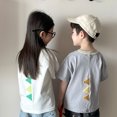 thumbnail image 2 of Camiseta de manga corta para niños de 1 a 10 años, camisetas de algodón de verano para niñas, camisetas holgadas con estampado de dinosaurio de dibujos animados, ropa para niños, 2 of 6