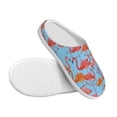 thumbnail image 3 of Lsque Flamingo Pattern Womens Comfort Cotton on Scuff With Memory Foam and Anti-skid Sole Slipper-40/41, 3 of 7