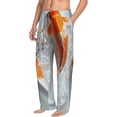 thumbnail image 6 of Logiee Koi Fish Water Print Pajama Pants for Men,Men’s Pajama Bottoms,Mens PJ Pants with Pockets & Button Fly-Large, 6 of 6