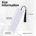 thumbnail image 3 of Kdxio Flamingo and Pineapple Print Metal Tassel Bookmarks,Perfect Gift for Art Lovers and Bookworms Metal Bookmarks for Women, 3 of 8