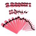 thumbnail image 1 of 36pcs Ear GAUGES EQUIPO DE ESTRUCTURA KIT DE ESTRUCTURA TPLADA DE ACRíLICO 14G-00G Expansor Pink Sunnimix Kit de estiramiento de medidores de oído, 1 of 8