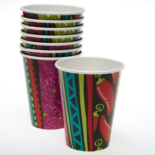 200 count Fiesta Disposable Premium Plastic Bathroom Cups 2.5oz