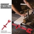 thumbnail image 2 of TABLZONE 1Set Red Aluminum Alloy Router Milling Groove Bracket for Accurate Woodworking Guide, 2 of 8