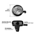 thumbnail image 3 of WIRESTER Bicycle Bell Black Aluminum Alloy Mini Bike Bell With Ring Horn Accessories for Adults Men Women Kids Girls and Boys - Disco Ball, 3 of 7