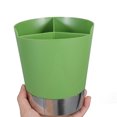 thumbnail image 4 of Dispensador de pajitas multifunción, soporte para utensilios, organizador de 3 compartimentos, cubo para palillos, soporte para cubiertos de encimera, accesorios para barra de cocina, 4 of 6