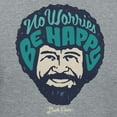 thumbnail image 3 of Teelocity Bob Ross No Worries Be Happy Graphic T-Shirt (Medium - Standard Fit, Athletic Heather), 3 of 4