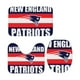 thumbnail image 4 of Juego de alfombras de baño de 3 piezas del equipo Patriots Alfombra antideslizante para baño de 24 x 16 pulgadas, 4 of 7