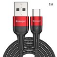 thumbnail image 1 of 5A Tipo-c Cable de carga Cable de datos para teléfono móvil Cable de carga rápida para teléfono móvil USB-C, Rojo, 1 m AweSitey EL5297-03, 1 of 2