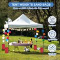 thumbnail image 5 of Uxcell Canopy Weight Sand Bags Extra Large Weights Bags Waterproof Tent Leg Sandbags Orange 18x9", 5 of 7
