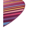 thumbnail image 4 of Unique Loom Outdoor Striped Collection Area Rug - Lines (6' 1" Round Multi/Burgundy), 4 of 9