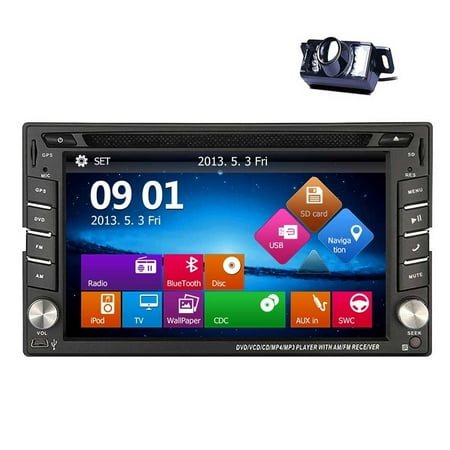 Just Arrival! Upgarde Version With Camera ! Win 8 Car Stereo Radio 2 DIN Car DVD CD Video Player Bluetooth GPS Navigation Car PC 800MHZ CPU (Best 2 Din Car Stereo With Gps)