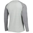 thumbnail image 3 of Men's Concepts Sport Heather Gray Arizona Cardinals Ledger Raglan Long Sleeve Henley T-Shirt, 3 of 3