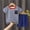 Blue, variant on Rvasteizo Toddler Summer Outfits Striped Print Short Sleeve Top Shorts Sleep Casual Set for 6 Months to 6 Years