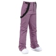 thumbnail image 7 of Outfmvch Womens Sweatpants Snowboarding Pants Ski Snow Pants Women Fleece Lined Waterproof Pants Winter Sweatpants Winter Pants Womens Winter Clothes Purple 3xl, 7 of 7