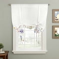 thumbnail image 2 of Spring Floral Balloon Curtains 63 Inch Length for Living Room/Bedroom, Watercolor Summer Botanical Flowers Rod Pocket Privacy Door Curtains Decorative Tie Up Shade for Window 52"x63", 2 of 8