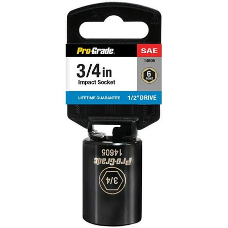 

Pro-Grade 14605 0.5 Drive x 0.75 in. 6 Point Impact Socket