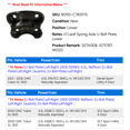 thumbnail image 2 of Lower Leaf Spring Axle U-Bolt Plate - Compatible with 2000 - 2006 GMC Yukon XL 1500 2001 2002 2003 2004 2005, 2 of 3