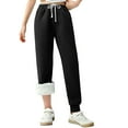 thumbnail image 4 of XXWXYD Kids Girls Fleec𝖾 Sweatpants Sher𝗉a Lined Plush Joggers Winter Warm Cotton Fuzzy Elastic Waist Athleti𝖼 Pants for Play-dates School 3-14 Years, 4 of 6