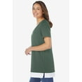 thumbnail image 3 of Woman Within Plus Size Layered-Look Tunic, 3 of 3