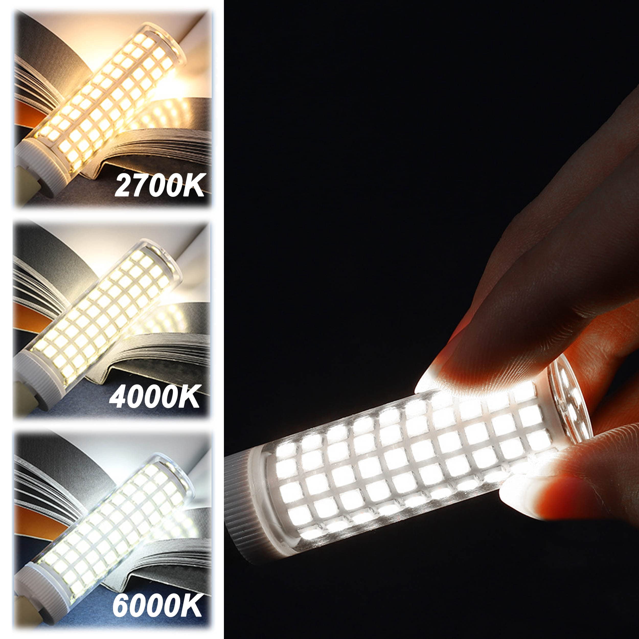 ALIDE E12 10W 6000K LED Candelabra Bulbs,  100w Equivalent 1200lm for ceiling fan light, chandelier, pendant light , Non-dimmable, 4Pack