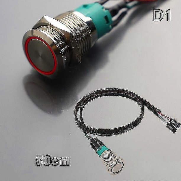 Botón de encendido y apagado del host de PC, interruptor de reinicio de computadora con cable