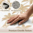 thumbnail image 6 of ODIKA Cabana Stripe Botanical Frame Inspired Subtle Tonal Sisal Trellis Refined Stain Resistant Thin Throw for Entryway, Kitchen, Laundry Room, 6 of 7