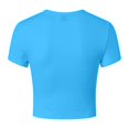 thumbnail image 5 of Gubotare Tshirts Shirts for Women Women Casual Basic T Shirts Top Y2k Crop Tops Trendy Tight Tshirts Tee Slim Fit Clothes (Blue,Size M), 5 of 5