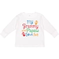 thumbnail image 3 of Inktastic Grammy and Papaw Love Me Grandchild Boys or Girls Long Sleeve Toddler T-Shirt, 3 of 5