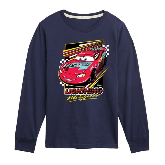 Cars - Lightning Mcqueen - Toddler & Youth Long Sleeve Graphic T-Shirt