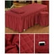 thumbnail image 3 of Falda para camilla de masaje con funda de almohada y funda para taburete perforadas, 185x70cm, Rojo_2 Vino Vino tinto-s, 3 of 6