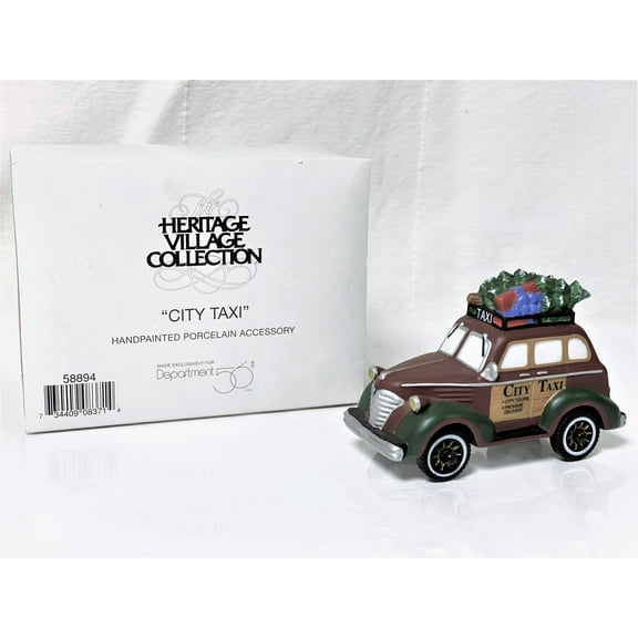 Department 56 Heritage Village Collection City Taxi 58894