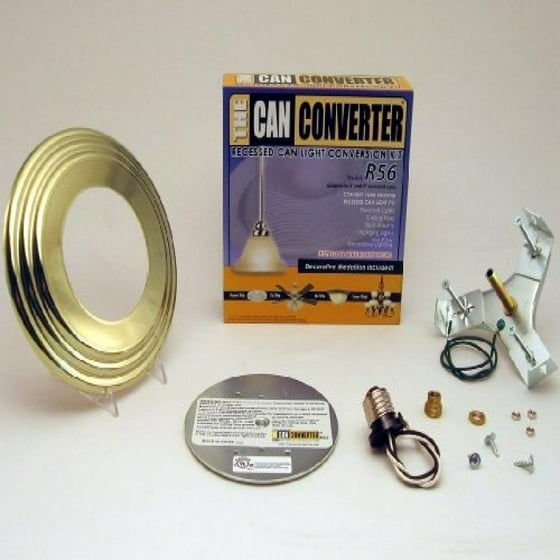 5 & 6 Inch Can Light Conversion Kit The Can Converter (Polished Brass