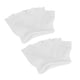 thumbnail image 1 of 4 pares de calcetines suaves con punta abierta Calcetines femeninos elegantes de cinco dedos Calcetines de tela elástica Peep Toe Almohadilla de soporte para el antepié para mujeres (blanco), 1 of 7